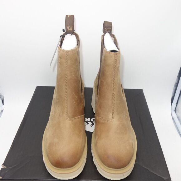 NEW Sorel women's 11 Hi-Line Heel Chelsea Waterproof Boot Umber Brown READ - Picture 9 of 13